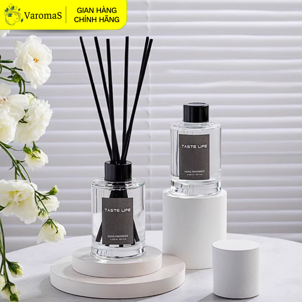 Tinh Dầu Thơm Phòng Lọ Khuếch Tán Nước Hoa Thiên Nhiên Thơm Để Phòng Tán Hương 120ML Taste Life KT28