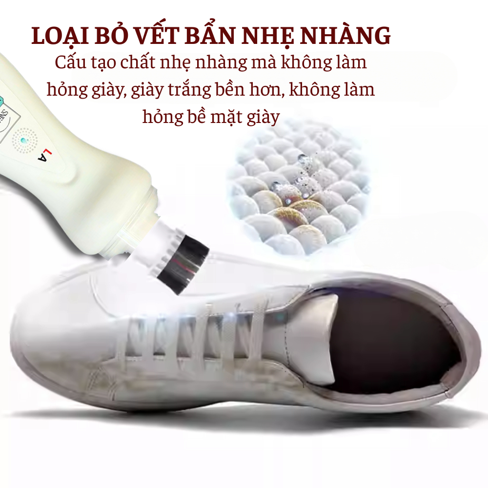 Nước Tẩy Trắng Giày LA, Vệ Sinh Giày Khử Mùi, Làm Sạch Nhanh Không Cần Giặt