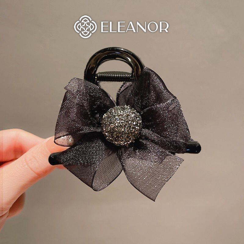 Kẹp tóc nữ càng cua Eleanor Accessories hình nơ sang trọng phụ kiện tóc kẹp tóc nơ tiểu thư 10971