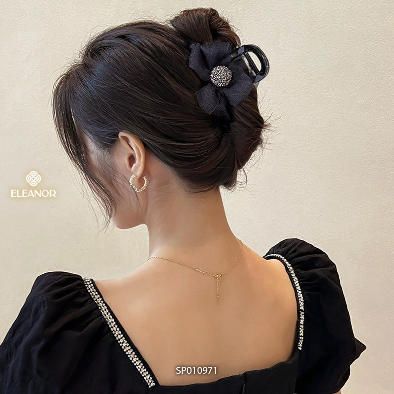 Kẹp tóc nữ càng cua Eleanor Accessories hình nơ sang trọng phụ kiện tóc kẹp tóc nơ tiểu thư 10971