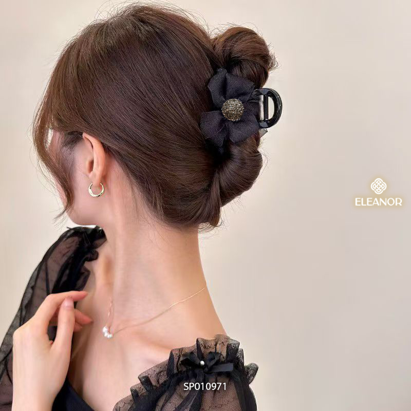 Kẹp tóc nữ càng cua Eleanor Accessories hình nơ sang trọng phụ kiện tóc kẹp tóc nơ tiểu thư 10971