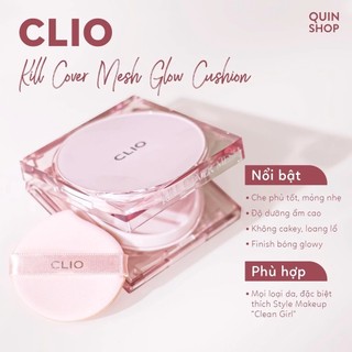 Phấn nước Clio cushion Clio Kill Cover High Glow SPF50+ PA+++ - Kosmi Beauty
