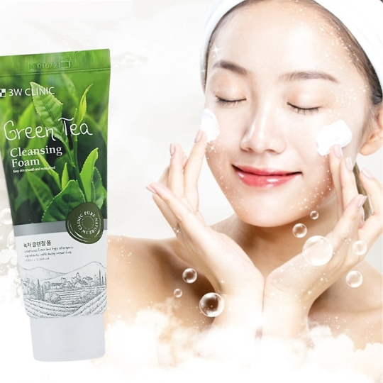 Sữa rửa mặt 3W Clinic Hàn Quốc 100ml cấp ẩm, làm sạch da loại bỏ bụi chiết xuất thành phần tự nhiên