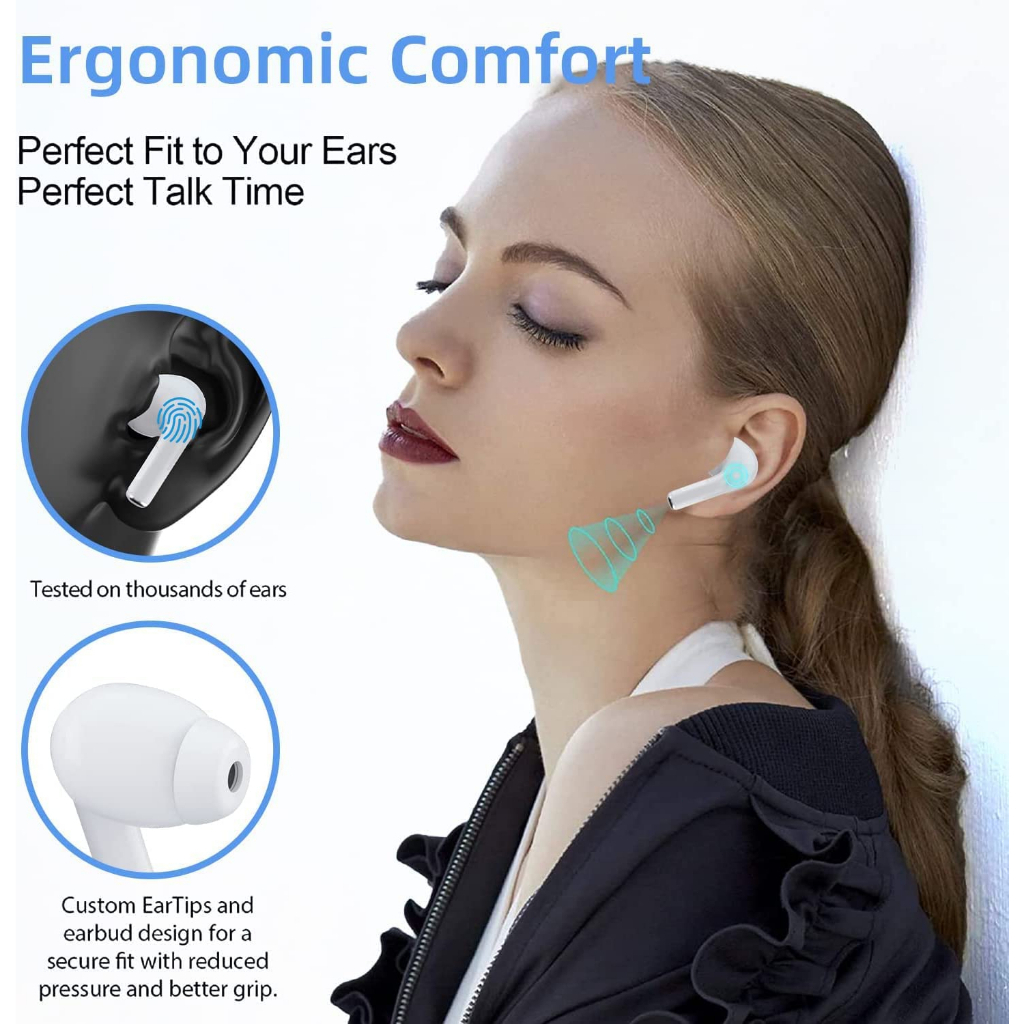 Tai nghe Bluetooth Pro3 Air4 （ANC45DB） Âm bass mạnh mẽ, hiệu ứng âm thanh không gian và kết nối tự động Định vị Đổi tên