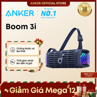 Soundcore Boom 3i của Anker, Loa ngoài trời chắc chắn, Chống nước IP68, Phát nhạc nổi, Chống nước mặn, BassUp 2.0