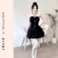 Đầm Nhung JOLIE Dáng Xòe Cúp Ngực Phối Dây Cổ Tiểu Thư Sang Chảnh Diện Tết