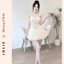 Đầm Nhung JOLIE Dáng Xòe Cúp Ngực Phối Dây Cổ Tiểu Thư Sang Chảnh Diện Tết