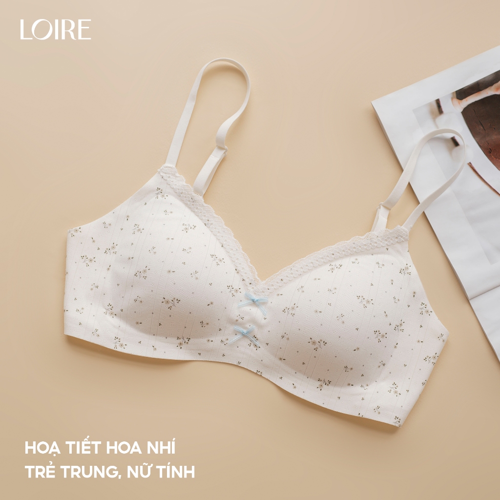 Áo Lót Nữ Không Gọng Loire Al250738 Đệm 0.5cm Cotton Mềm Form T-Shirt Mút Vừa Phải Ôm Ngực Đẹp