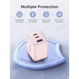 UGREEN GaN II Bộ sạc 30W 3 cổng usb-C sạc nhanh Bộ sạc nhanh X515