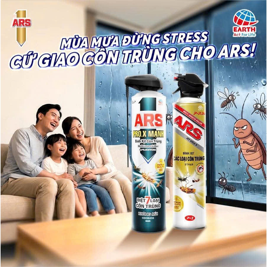 Bình xịt muỗi ARS Công nghe Nhật Bản 600ml