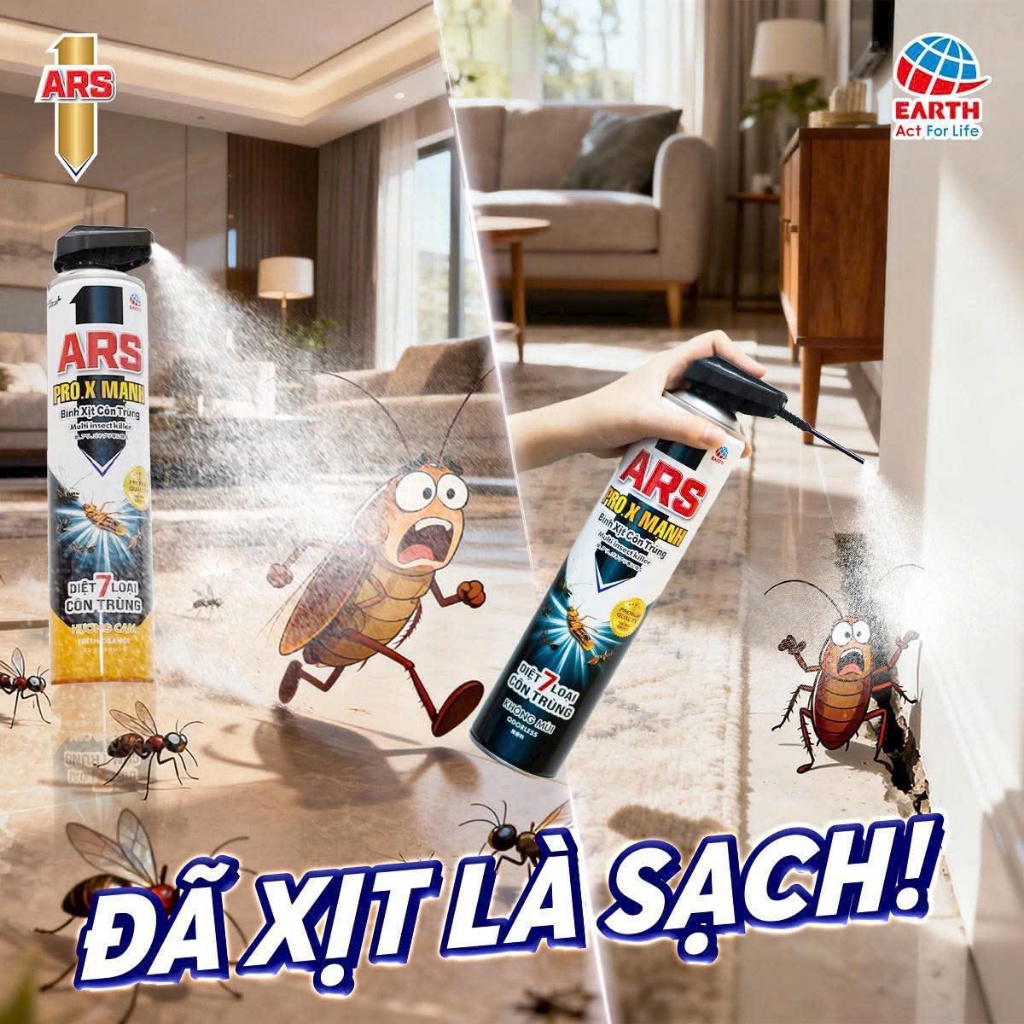 Bình xịt muỗi ARS Công nghe Nhật Bản 600ml