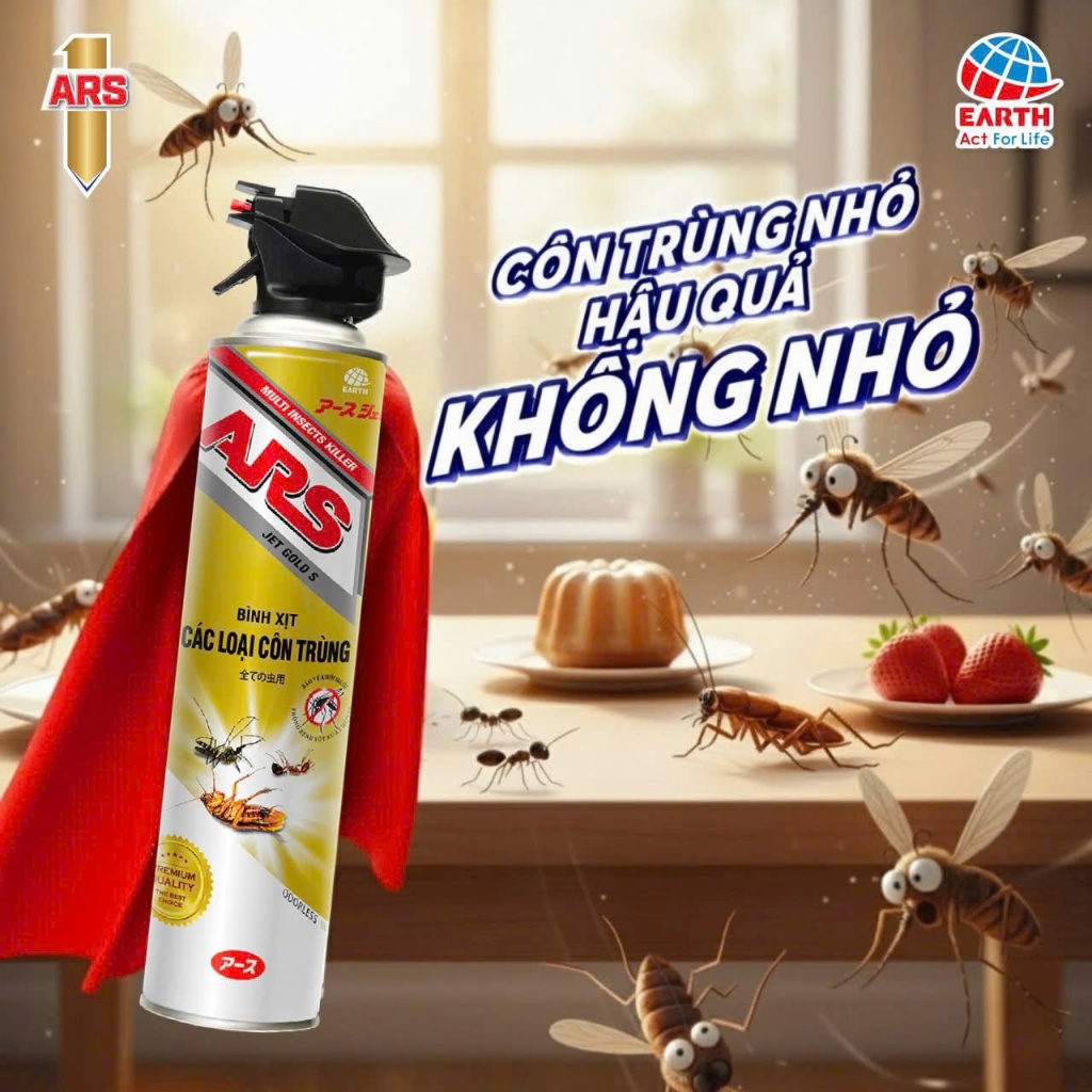 Bình xịt muỗi ARS Công nghe Nhật Bản 600ml