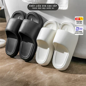 Dép đi trong nhà nam nữ – đế cao 3cm, đúc eva nguyên khối, siêu nhẹ, chống nước chống trượt, hàng quảng châu