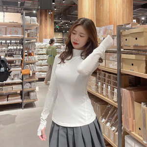 Áo giữ nhiệt nữ Hàn Quốc cao cấp cổ lọ, đủ 6 size, cổ 3 phân, vải mềm mịn, giữ nhiệt cao, tôn dáng, chống UV+tĩnh điện