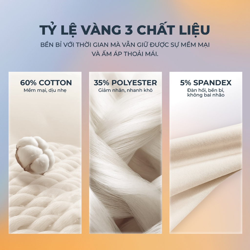 Bộ quần áo bé gái CANIFA set nỉ thu đông dài tay Essential Plus 1ST25W007