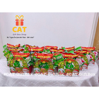 Set quà Noel mini – túi bánh kẹo Giáng Sinh cho bé – quà tặng học sinh xinh xắn - túi quà noel, quà tặng học sinh Noel