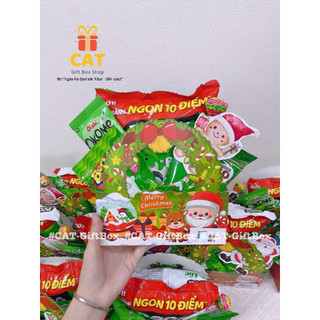 Set quà Noel mini – túi bánh kẹo Giáng Sinh cho bé – quà tặng học sinh xinh xắn - túi quà noel, quà tặng học sinh Noel