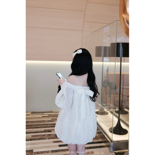 BY XIU ( CHÍNH CHỦ THIẾT KẾ ) - " Bella Dress " VÁY TRỄ VAI CHẤT REN HOA BUỘC NƠ LƯNG TIỂU THƯ