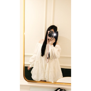 BY XIU ( CHÍNH CHỦ THIẾT KẾ ) - " Bella Dress " VÁY TRỄ VAI CHẤT REN HOA BUỘC NƠ LƯNG TIỂU THƯ