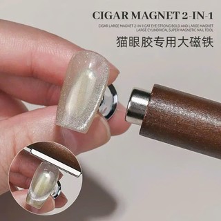 Nam Châm Cán Gỗ Hơ Mắt Mèo 2in1 Đa Năng Chuyên Dụng Nail | Công Cụ Nghệ Thuật Làm Móng Từ Tính | TheGioiNail666