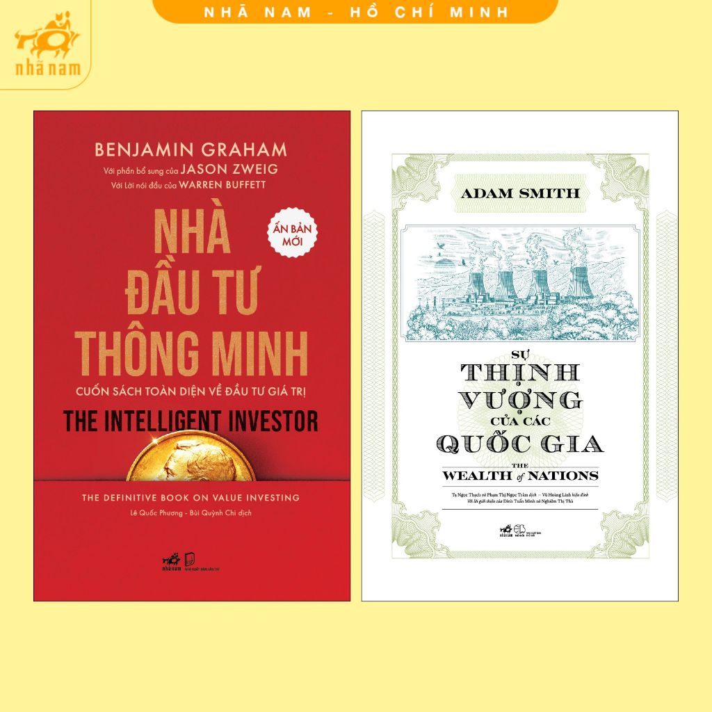 Series sách Kinh tế căn bản: Sự thịnh vượng của các quốc gia + Nhà đầu tư thông minh (Nhã Nam HCM)