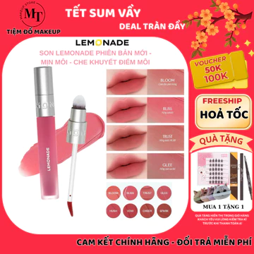 Son Lemonade Perfect Couple Blurry Stain Lip Cream bùn ẩm mờ mịn lâu trôi 3,5g