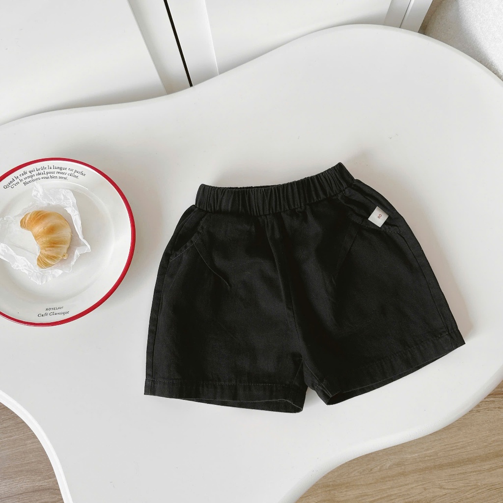 Quần short kaki Beermi chất liệu mềm mại kiểu dáng Basic dễ dàng phối đồ cho bé 9-24kg