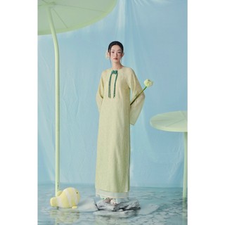Áo dài OLV màu xanh cốm dịu dàng cổ điển Diệp Dao phù hợp mặc lễ tết (Không kèm quần)