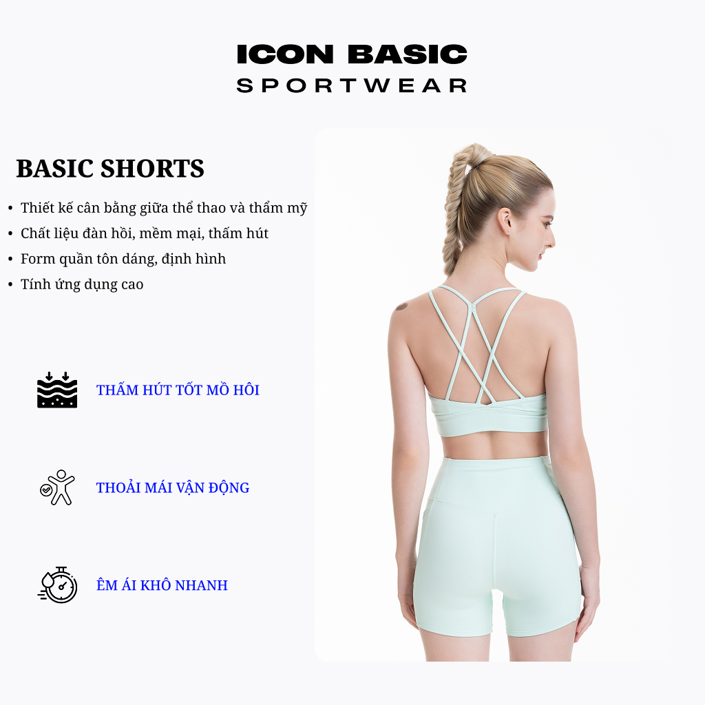 BASIC SHORTS Quần short thể thao năng động - ICON BASIC Sportwear