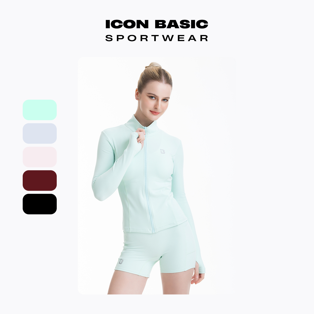 BASIC ZIP JACKET Áo khoác zip thể thao tôn dáng - ICON BASIC Sportwear