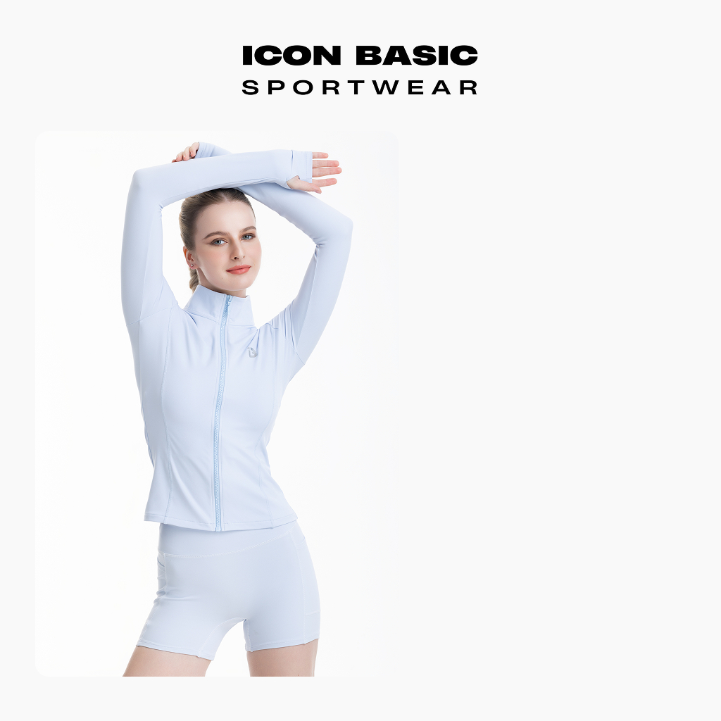 BASIC ZIP JACKET Áo khoác zip thể thao tôn dáng - ICON BASIC Sportwear