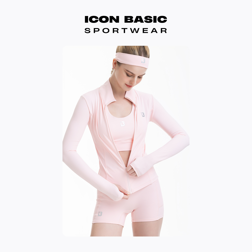 BASIC ZIP JACKET Áo khoác zip thể thao tôn dáng - ICON BASIC Sportwear