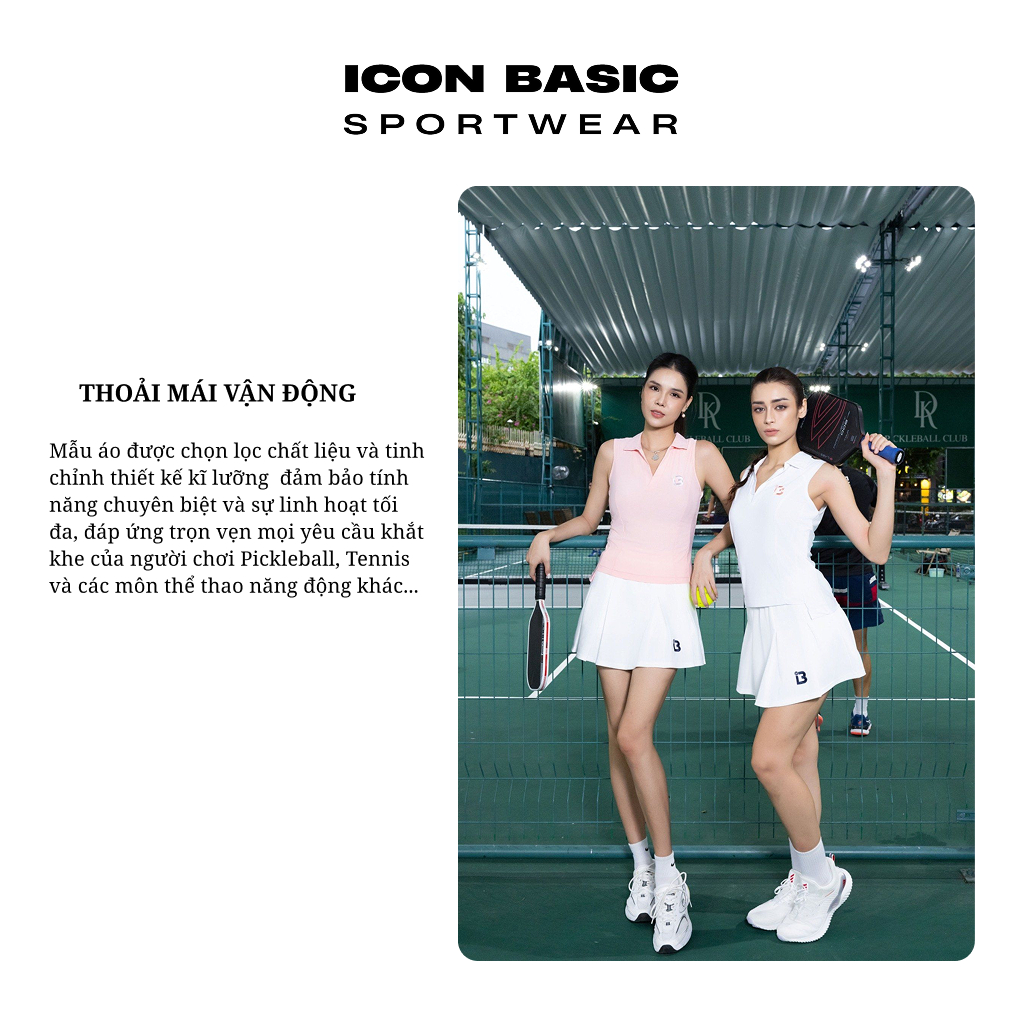 ICY TOP - Áo tanktop cổ polo vải nhẹ tênh, thoái mái, thấm hút - ICON BASIC Sportwear
