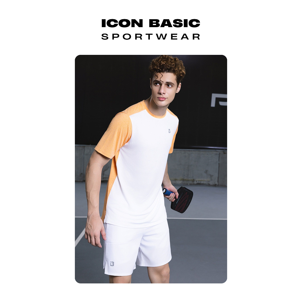 ICON ACTIVE TEE - Áo thun nam thể thao thấm hút mồ hôi, thoải mái vận động - B icon basic