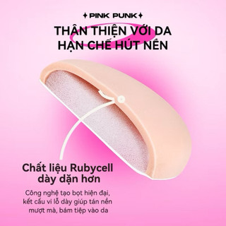 [PINKPUNK] Set 3 Mút PinkPunk Size XL Tán Nền/Cushion, Che Khuyết Điểm Kèm Hộp Đựng, Có Tách Lẻ