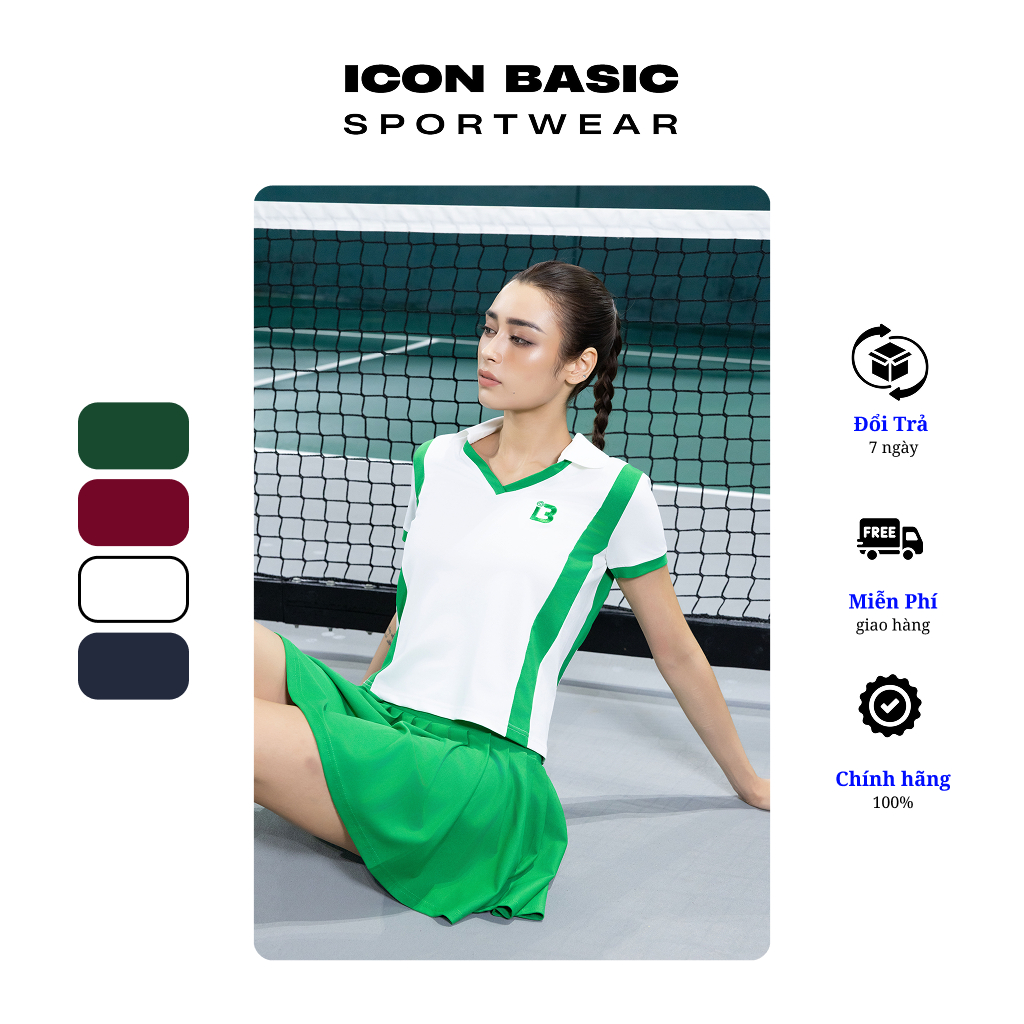 SPORTY POLO Áo polo nữ thể thao - ICON BASIC Sportwear
