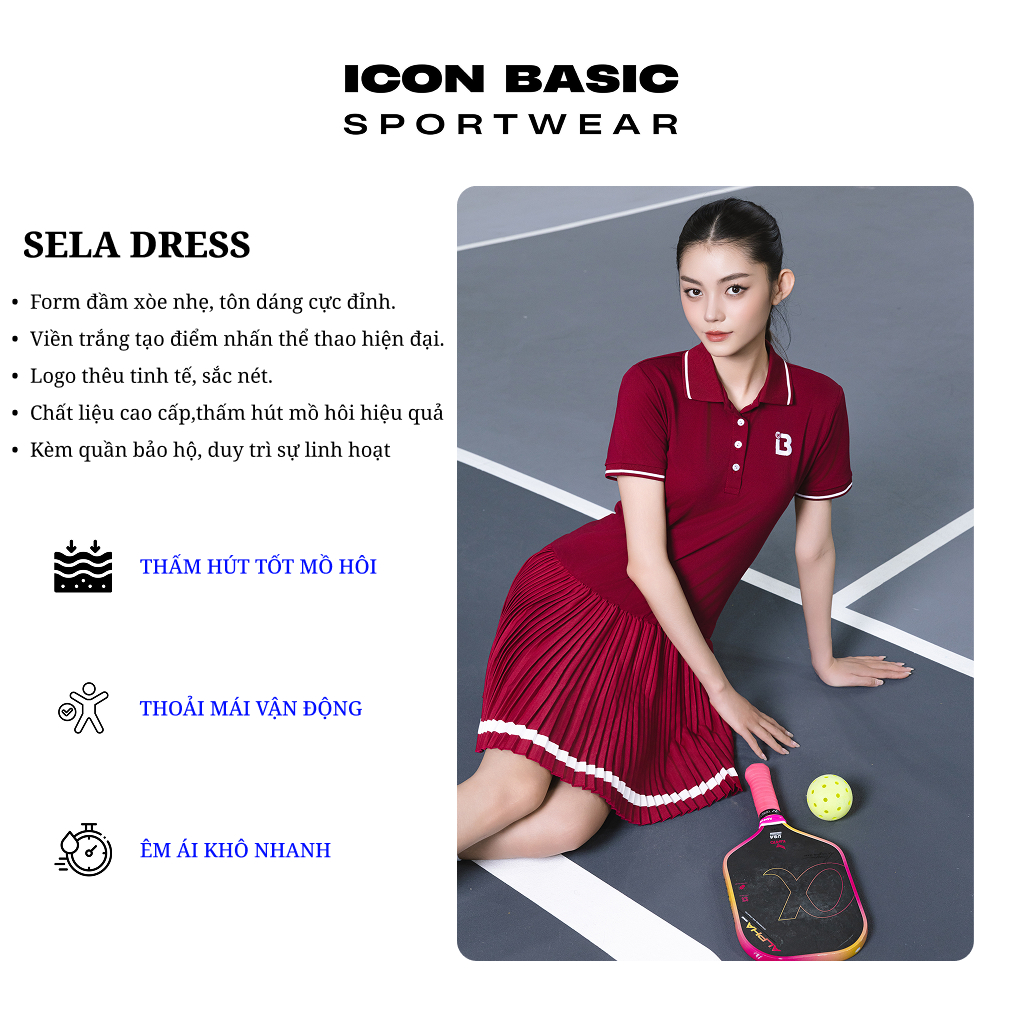 SELA DRESS Váy thể thao năng động - ICON BASIC Sportwear