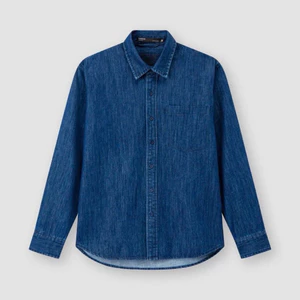 SM037 - Sơmi denim dáng dài form rộng