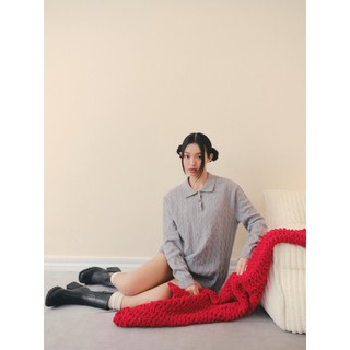 Set OLV áo và quần len trẻ trung năng động Knit Collar Set nhiều màu phù hợp mọi dịp