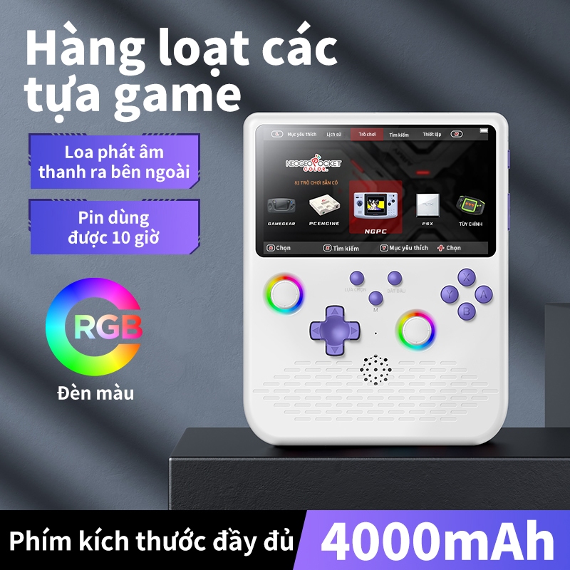 Máy chơi game cầm tay R36S, 64GB bộ nhớ, hệ điều hành Linux, màn hình IPS 3.5 inch, hỏa tốc sẵn hàng