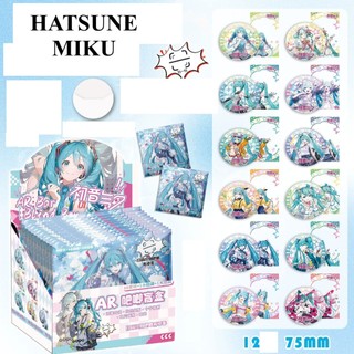 [Hàng sẵn]  Hatsune Miku / Gói Huy hiệu và thẻ trong nhân phẩm blindbox fullbox 12 gói anime