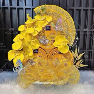 [QÙA TẶNG KÈM 10 LÌ XÌ TẾT2026] Set hoa VIP trang trí tháp bánh, tháp oản decor ngày Tết 2026