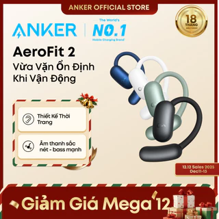 soundcore AeroFit 2 by Anker Open-Ear Headphones 4 Adjustable Positions for Every Ear Size 2x Richer Bass Hi-Res A3874