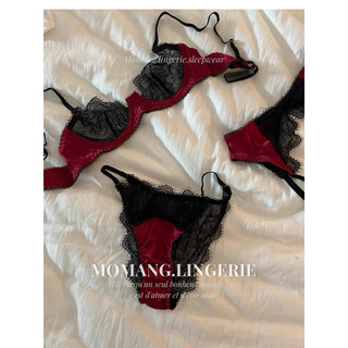 DL027 Bộ đồ lót phối ren nữ có gọng không mút gợi cảm lingerie kèm đai, Bralette Set theo phong cách gợi cảm quyến rũ