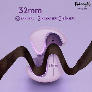 Máy Uốn Tóc Xoăn Sóng Nước Hippie 32mm Chất Liệu Gốm Sứ Ceramic Cao Cấp YATASMART