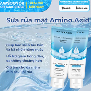 AWSOOYOR Sữa rửa mặt Amino Acid 60g cảm giác da sạch thoáng, hỗ trợ làm giảm dầu thừa, phù hợp nhiều loại da