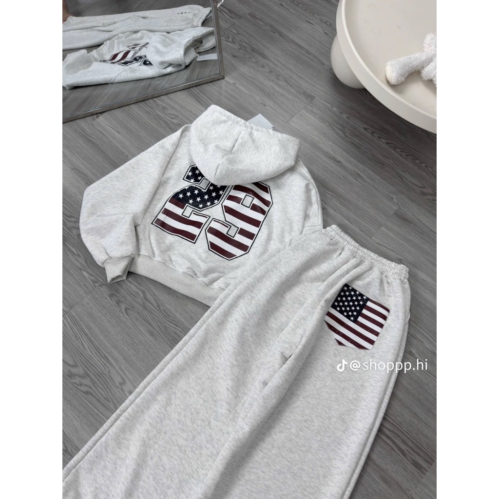 Sét Áo Hoodie Cờ Mi Số 29 phối Quần jogger can túi Cò Mi phong cách trẻ trung phù hợp mọi lưa tuổi