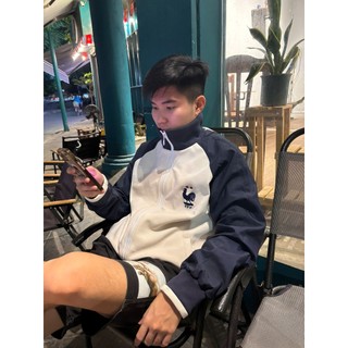 Áo Khoác Thể Thao Phối Màu, Thêu Logo Gà, 2 Lớp Vải Dày Dặn Đứng Form, Áo khoác mua đông nam nữ Sport Menswear Jacket