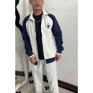 Áo Khoác Thể Thao Phối Màu, Thêu Logo Gà, 2 Lớp Vải Dày Dặn Đứng Form, Áo khoác mua đông nam nữ Sport Menswear Jacket