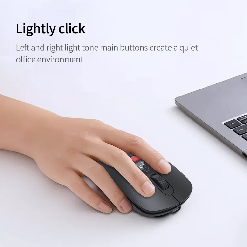 Chuột Không Dây Acer OMR060 Bluetooth & 2.4GHz | Nhấp Chuột Im Lặng | Màn Hình LED Hiển Thị Pin | BigBuy360 - bigbuy360.vn